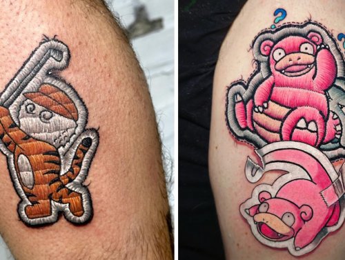 Embroidery and Patch Tattoos That Are Truly Mind-Boggling (25 Photos) 1